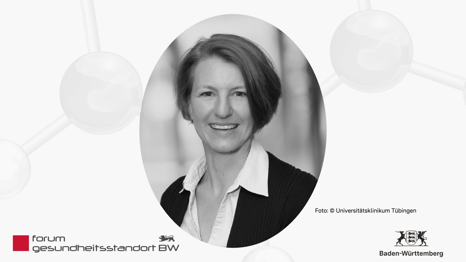 Porträtfoto Dr. phil. Christina Vossler-Wolf, Koordinatorin der Klinischen Informationsstelle für Seltene Erkrankungen (KLINSE) am Universitätsklinikum Tübingen