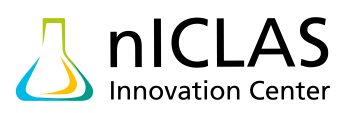 Schriftzug der Veranstaltung und schamatische Darstellung eines Erlenmeyerkolbens